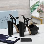 Prada Nappa Leather Platform Sandals Black 115MM - 2