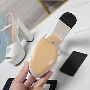 Prada Nappa Leather Platform Sandals White 115MM - 4