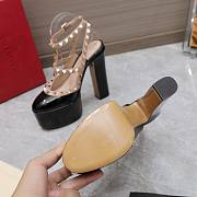 Valentino Garavani Rockstud Platform Black Heels 15CM - 3