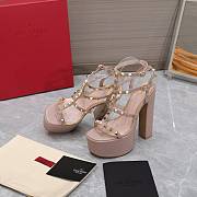 Valentino Gladiator Sandals Buckle Strappy Cream Heels 15CM - 3