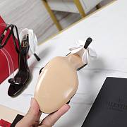 Valentino Leather Floral High Heel Black 10CM - 4