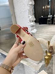 Valentino Rock Stud Sandal Heel Red 10CM - 6