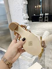 Valentino Rock Stud Sandal Heel Brown 10CM - 5