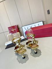 Valentino Slingback Sandals High Heels Gold 4CM - 5
