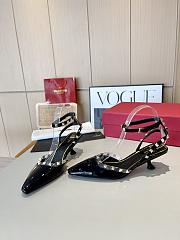 Valentino Slingback Sandals High Heels Black 4CM - 4
