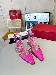 Valentino Slingback Sandals High Heels Pink 4CM - 6