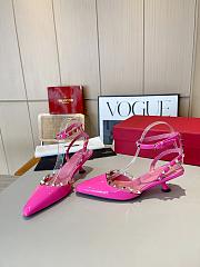 Valentino Slingback Sandals High Heels Pink 4CM - 2