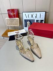 Valentino Slingback Sandals High Heels Cream 4CM - 6