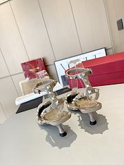 Valentino Slingback Sandals High Heels Cream 4CM - 2