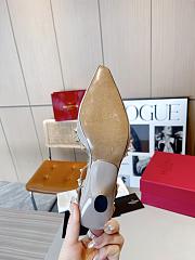 Valentino Slingback Sandals High Heels Cream 4CM - 3