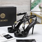 Versace Black Medusa 95 Patent Heeled 10.5CM - 5