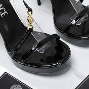 Versace Black Medusa 95 Patent Heeled 10.5CM - 3