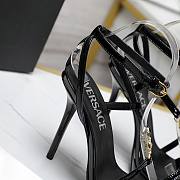 Versace Black Medusa 95 Patent Heeled 10.5CM - 2
