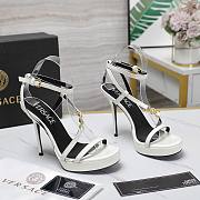Versace White Medusa 95 Patent Heeled 10.5CM - 5