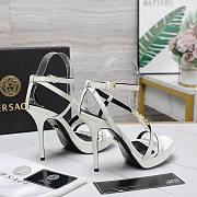 Versace White Medusa 95 Patent Heeled 10.5CM - 3