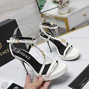 Versace White Medusa 95 Patent Heeled 10.5CM - 2