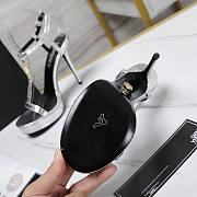 Versace Silver Medusa 95 Snake Heeled 10.5CM - 6