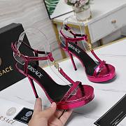 Versace Pink Medusa 95 Snake Heeled 10.5CM - 5