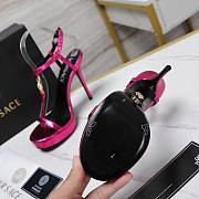 Versace Pink Medusa 95 Snake Heeled 10.5CM - 6