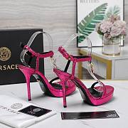 Versace Pink Medusa 95 Snake Heeled 10.5CM - 3