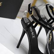 Versace Black Medusa 95 Snake Heeled 10.5CM - 5