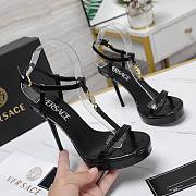 Versace Black Medusa 95 Snake Heeled 10.5CM - 4