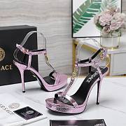 Versace Purple Medusa 95 Snake Heeled 10.5CM - 5