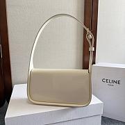 Celine White Bag Terence In Patent Size 20x5x11CM - 4