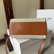 Celine Boston Tan Canvas Size 20x14x10cm - 2