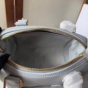 Celine Boston Grey Canvas Size 20x14x10cm - 2