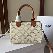 Celine Boston Canvas Brown 197582 Size 20x14x10cm - 4