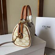 Celine Boston Canvas Brown 197582 Size 20x14x10cm - 3