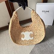 Celine Classic White Panier Hobo In Raffia Size 33x16x4cm - 1
