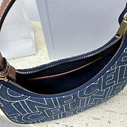 Celine Bag in Textile Allover Logo Print Natural Denim 24x17x9CM - 3