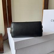 Celine Clutch on Chain Cuir Triomphe in Black Size 16×11×8cm - 6