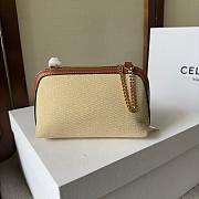 Celine Clutch on Chain Cuir Triomphe in Tan 16×11×8CM - 4