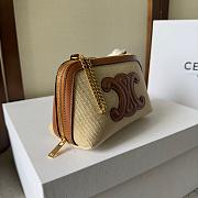 Celine Clutch on Chain Cuir Triomphe in Tan 16×11×8CM - 5