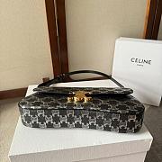 Celine Lola Baguette Pattern Black Bag Size 28x12×5cm - 2