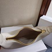 Celine Lulu In Supple Grained Calfskin White Size 21x24x5cm - 6