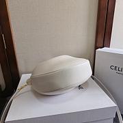 Celine Lulu In Supple Grained Calfskin White Size 21x24x5cm - 3