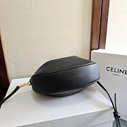 Celine Lulu In Supple Grained Calfskin Black Size 21x24x5cm - 5