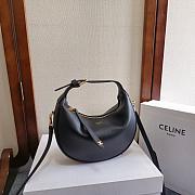 Celine Lulu In Supple Grained Calfskin Black Size 21x24x5cm - 2