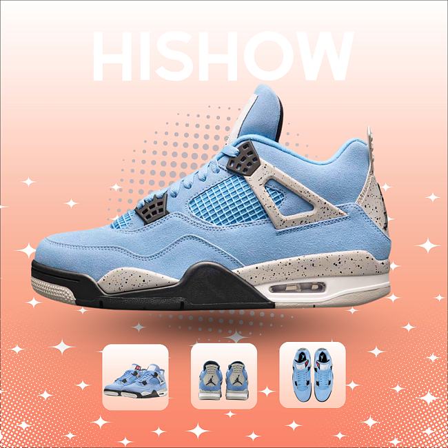 Air Jordan 4 Retro University Blue CT8527-400 - 1
