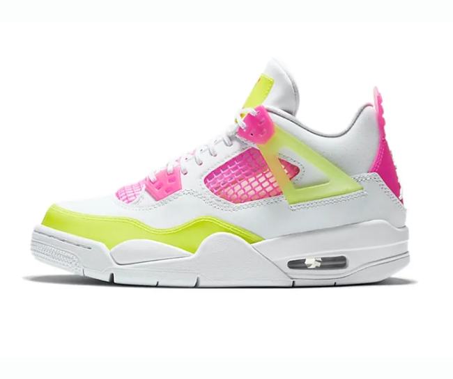 Air Jordan 4 Retro White Lemon Pink CV7808-100  - 1