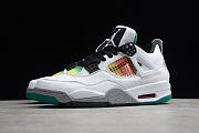 Air Jordan 4 Retro Lucid Green Rasta AQ9129-100 - 1