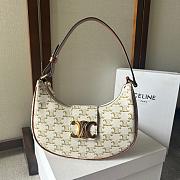 Celine Medium Ava Triomphe White Bag 114493 Size 23x13x6cm - 1