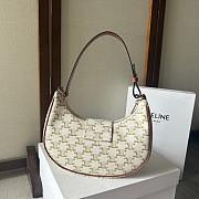 Celine Medium Ava Triomphe White Bag 114493 Size 23x13x6cm - 3