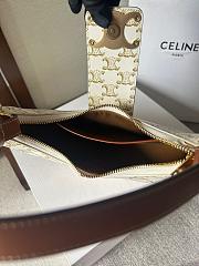 Celine Medium Ava Triomphe White Bag 114493 Size 23x13x6cm - 2