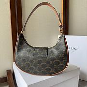 Celine Medium Ava Triomphe Black Bag 114493 Size 23x13x6cm - 2