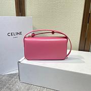 Celine Pink Triomphe Leather Belt Size 20x11x4cm - 5
